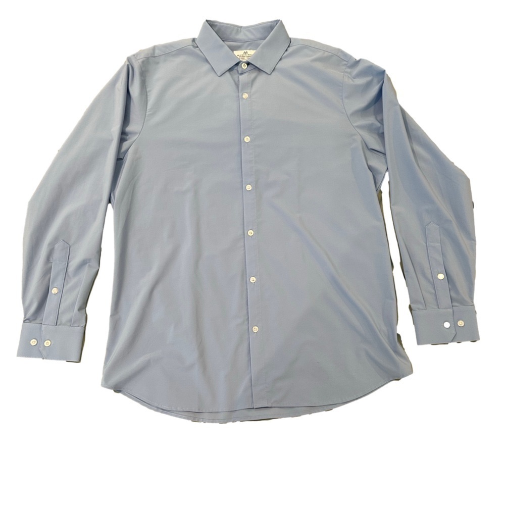 Mizzen+Main Blue Dress Shirt XXL